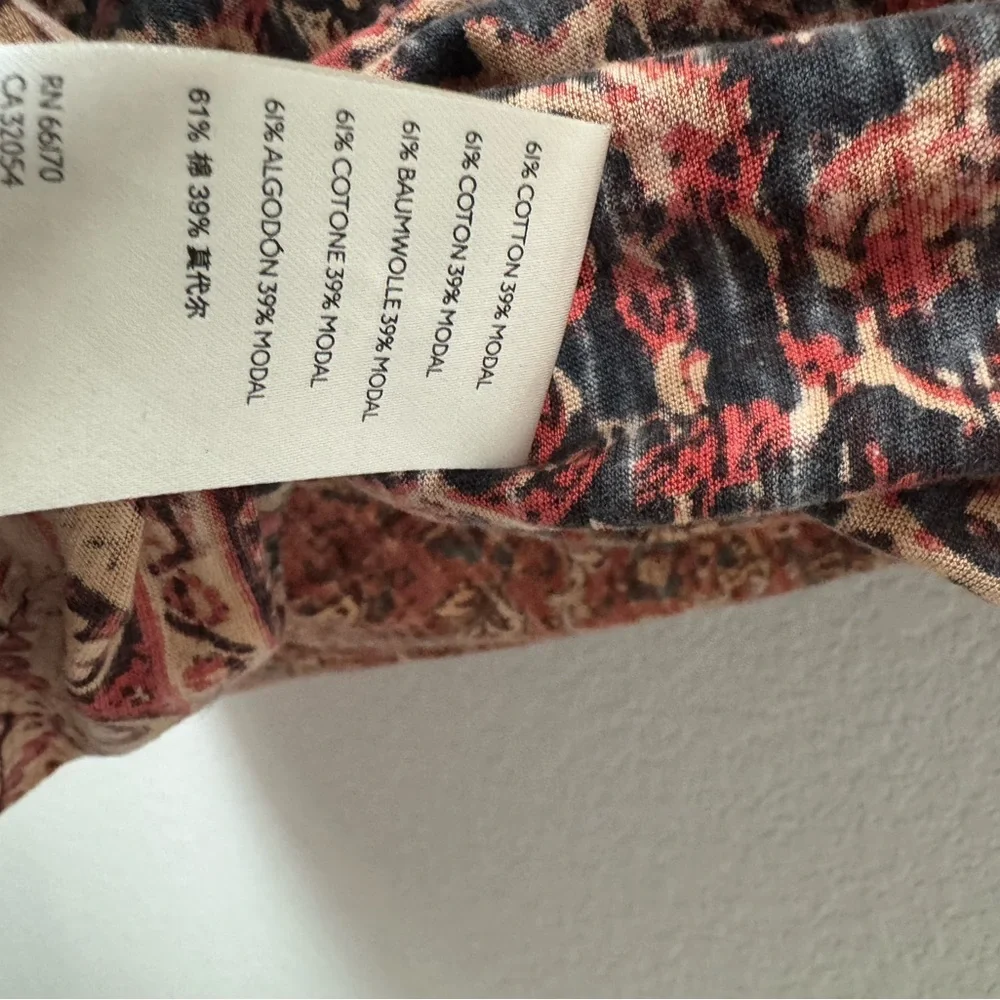 Free People High Tide Printed Tee Midnight Combo - XS - Picture 5 of 5